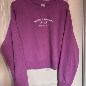 Pink All in Motion Health & Wellness French Terry Long Sleeve Sweatshirt